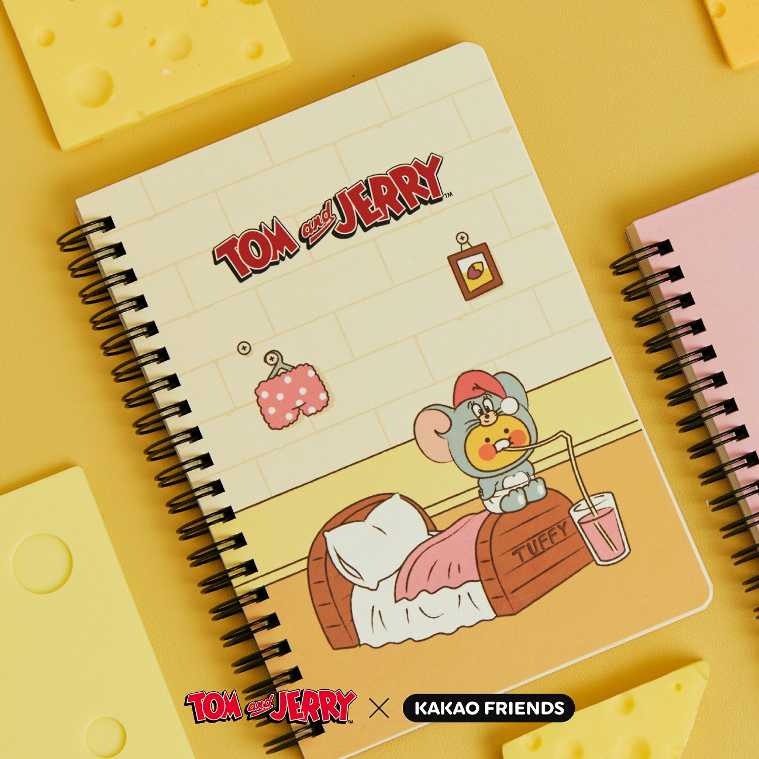 Tom and Jerry X Kakao Friends Notebook (Ivory)_Ryan Chunsik