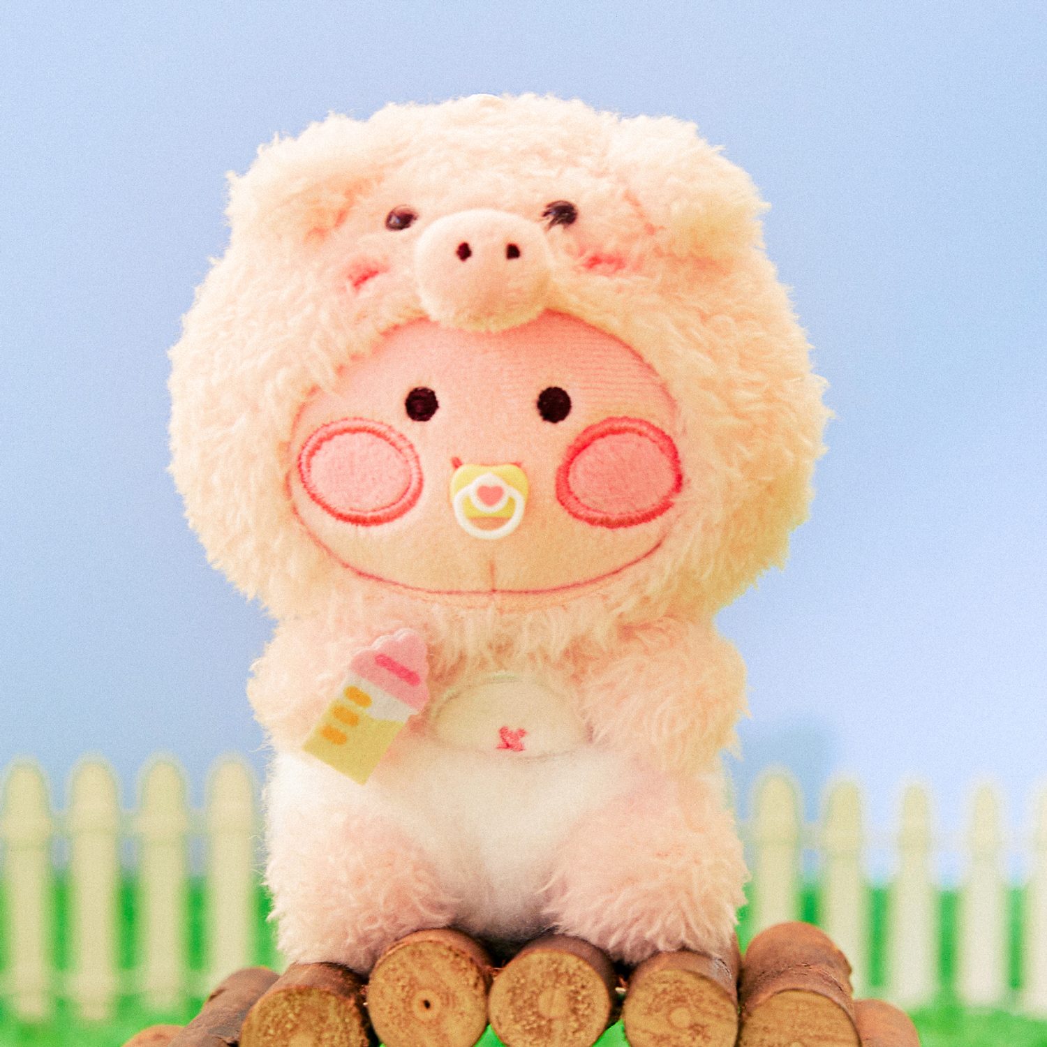 Friendzoo Pig Keying Doll_Raight Peach