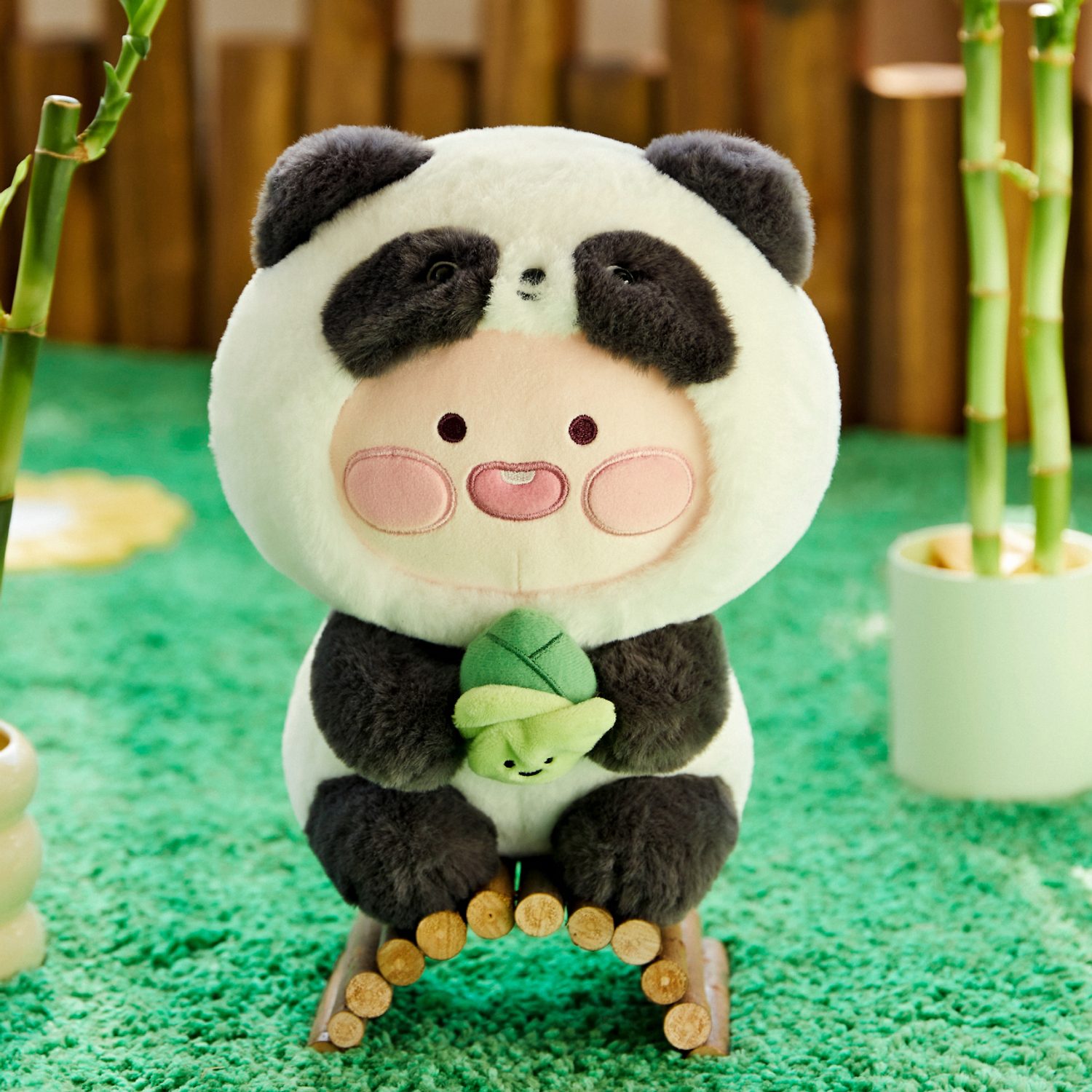 Friendzoo Panda Doll_ Little Peach