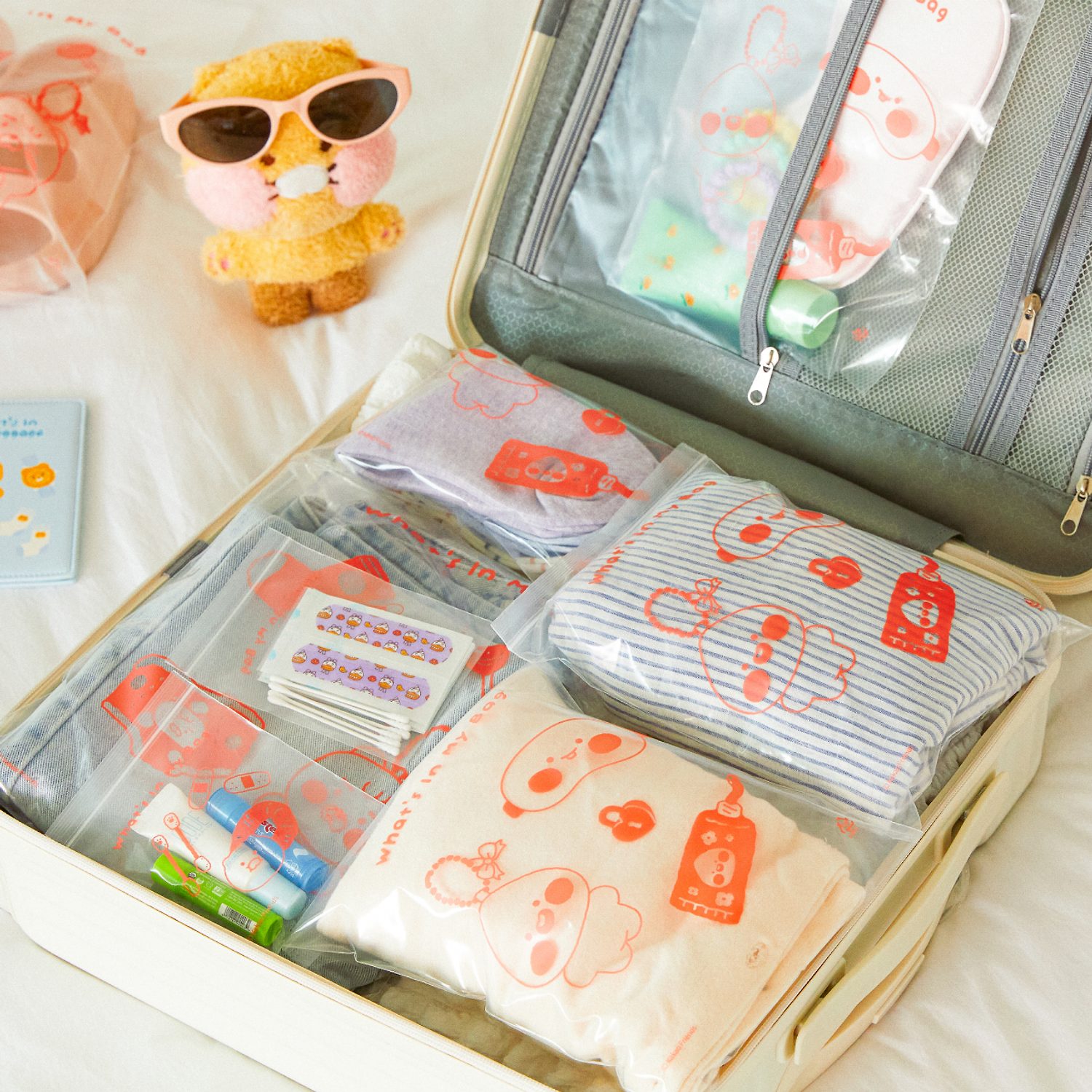 Travel Zipper Pack 22P set_Prens