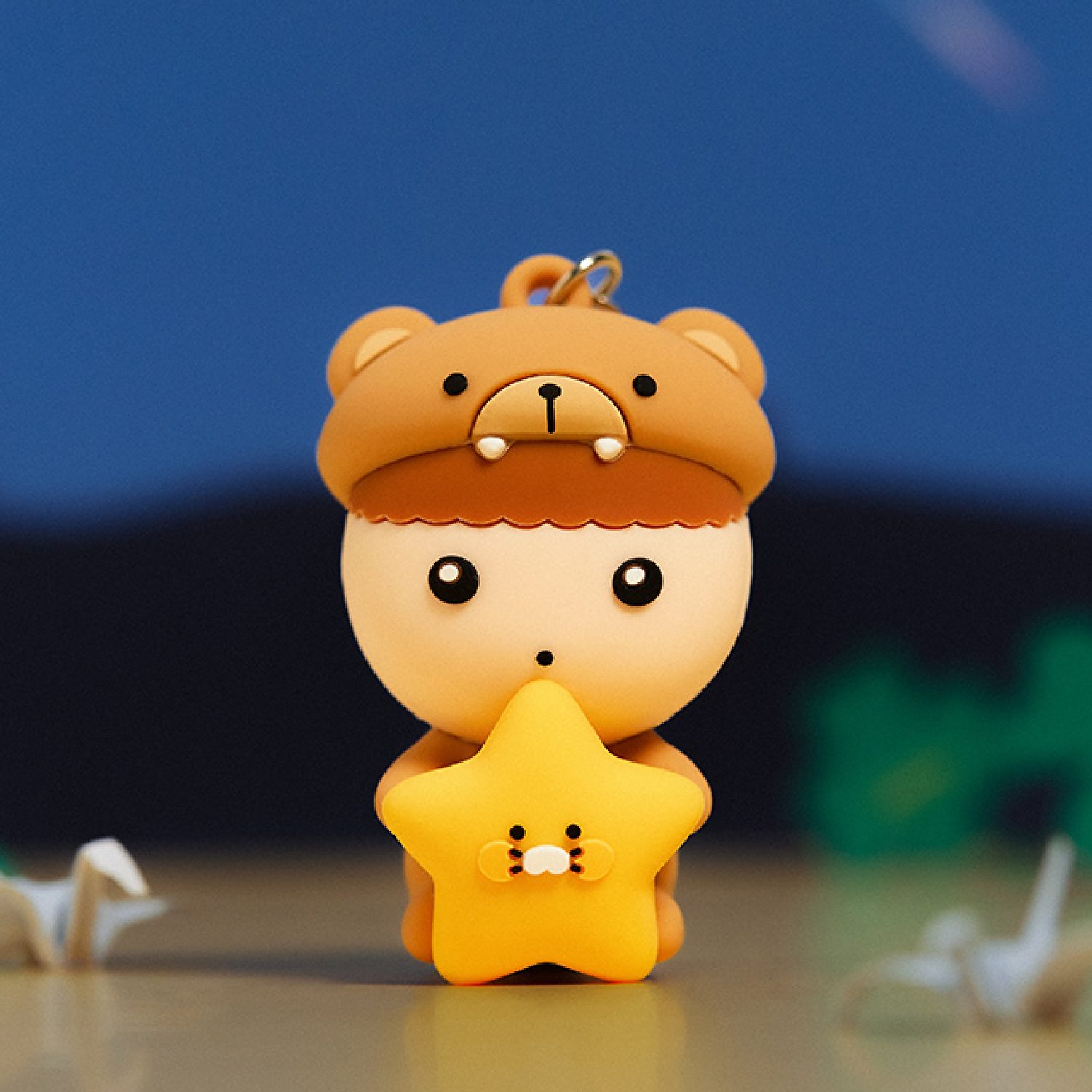 Maru is river rat X Kakao Friends LED Figures Key Ring_Maru