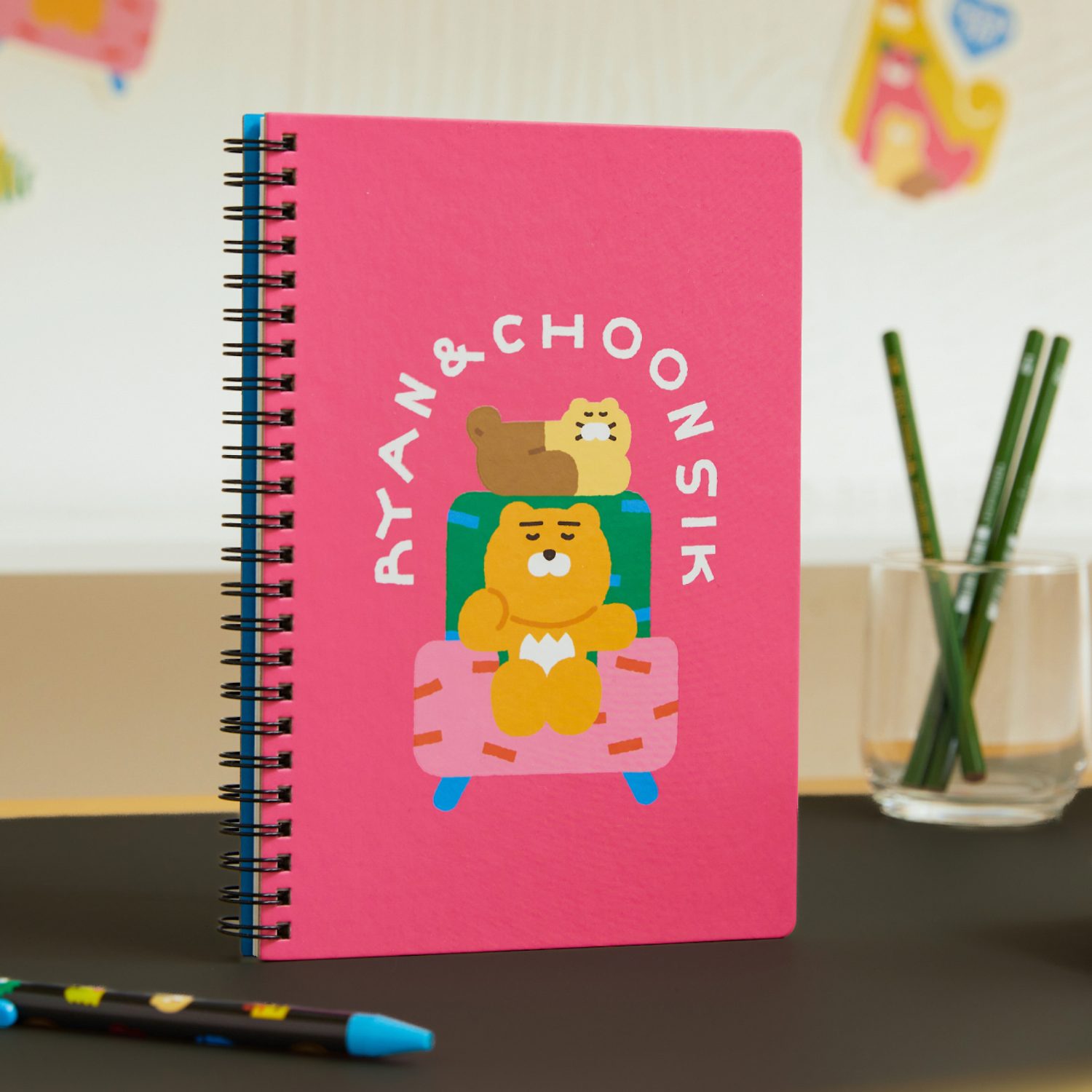 Kim Da -ye X Kakao Friends Note (Pink) _ Ryan Chunsik