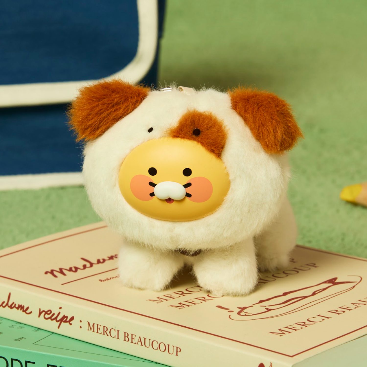 Friendzoo stained dog doll figure key ring_Sunsiki