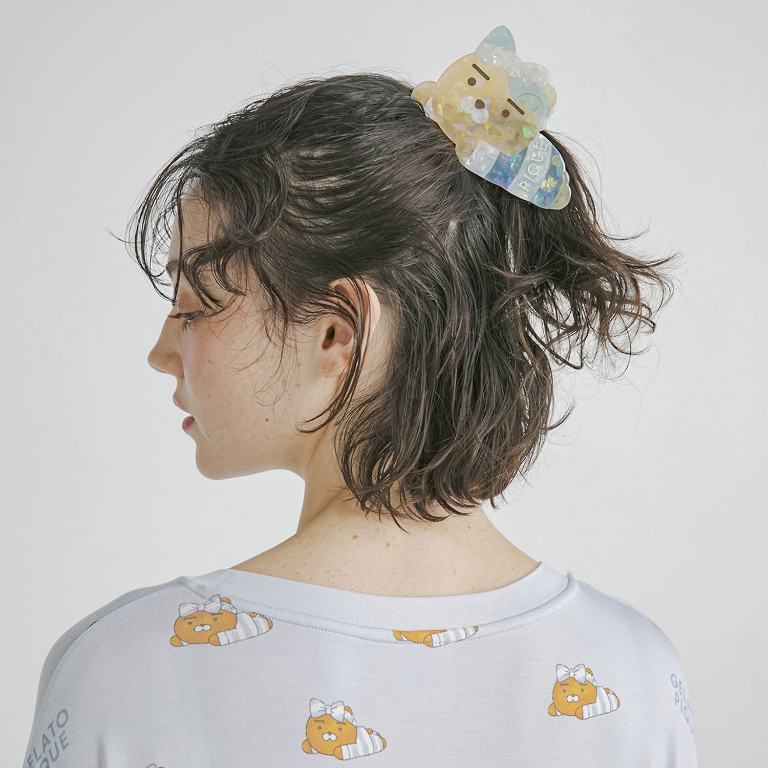 Gelato Pie Lion Hair Clip Blue