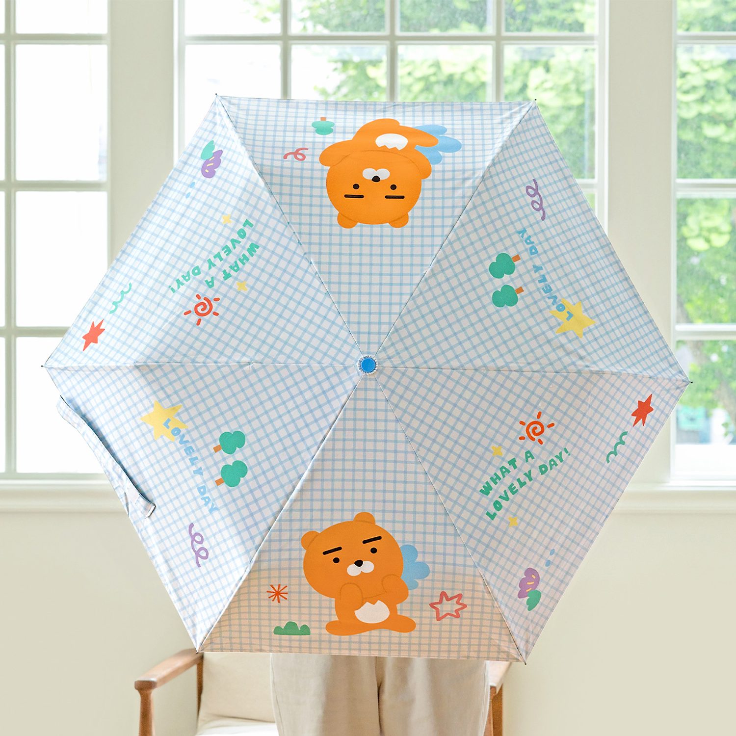 3 -speed automatic umbrella Blue Ryan