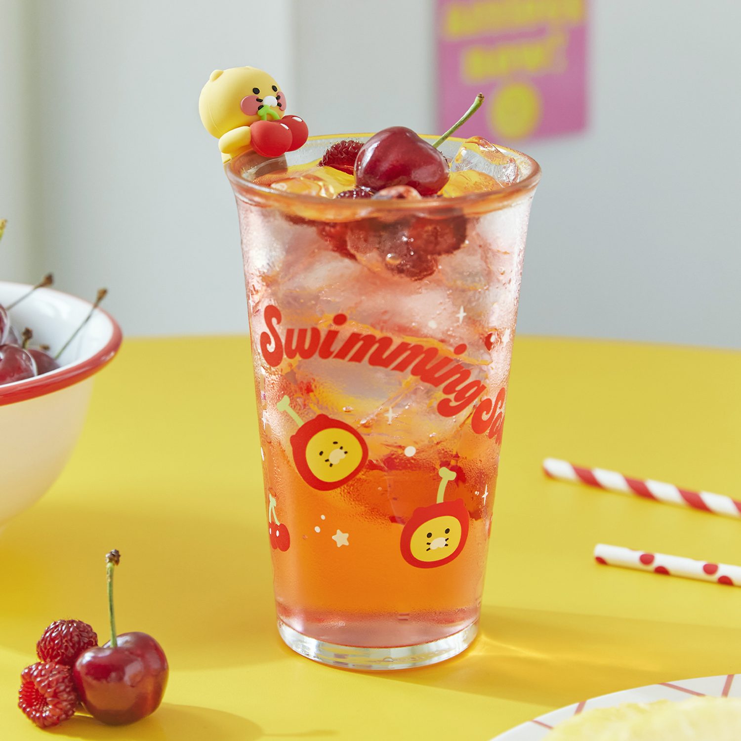 Soda City Cherry Figure Glass Set_Spring Meal