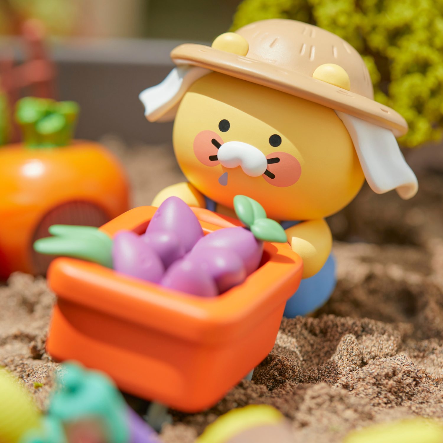 Scene Figure Sweet Potato Cart Spring Meal