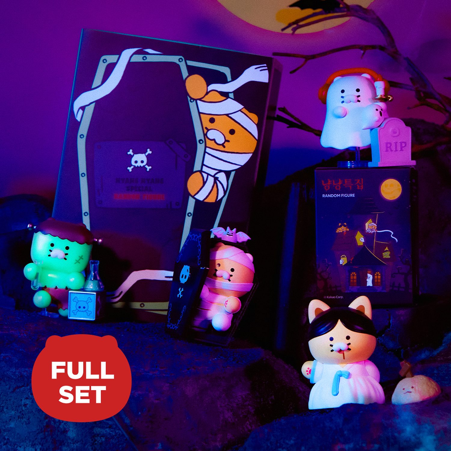 (Full set) 4 types of random figures featuring Nyannyang_Chunsik