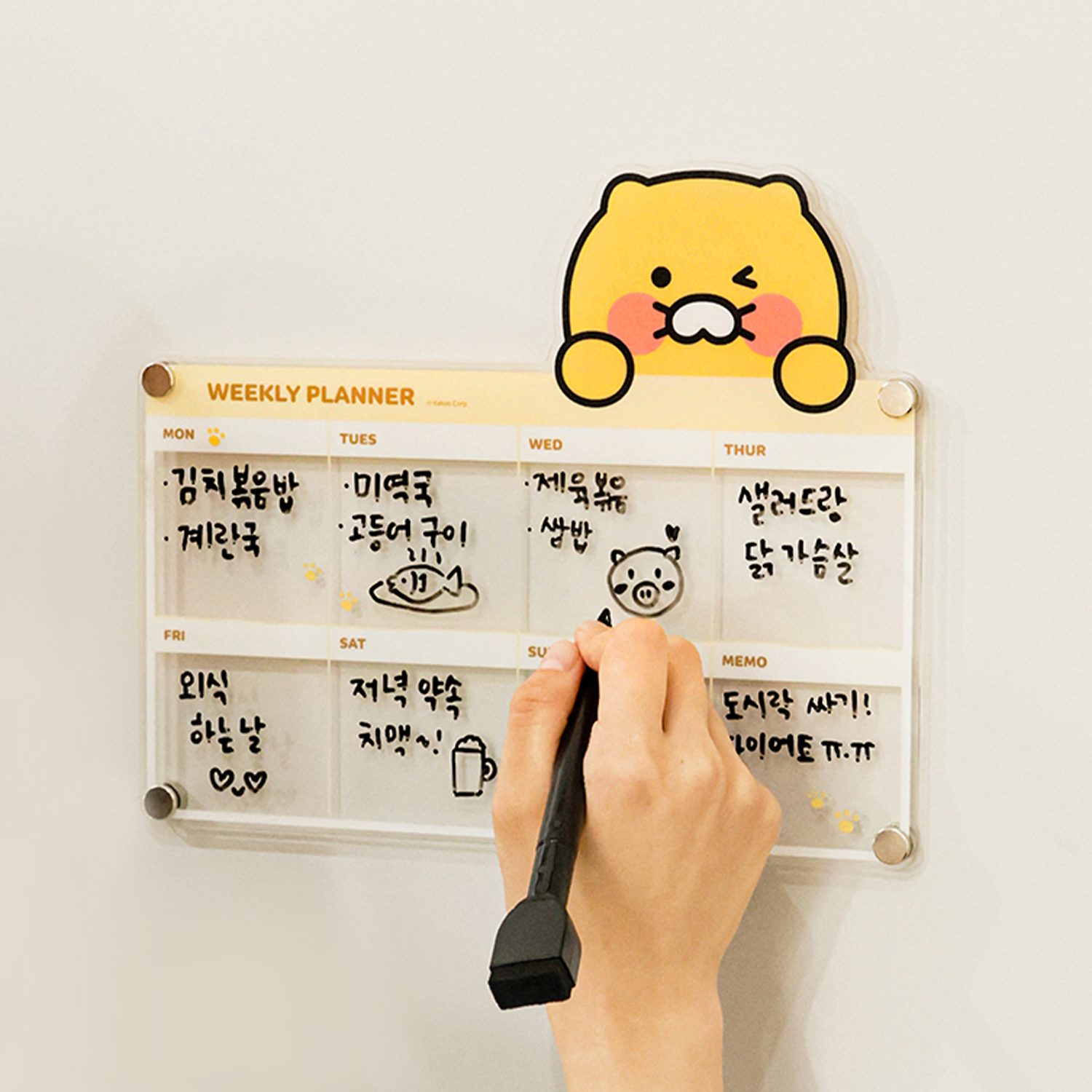 Magnet Memo Board Set_Weekly Planner