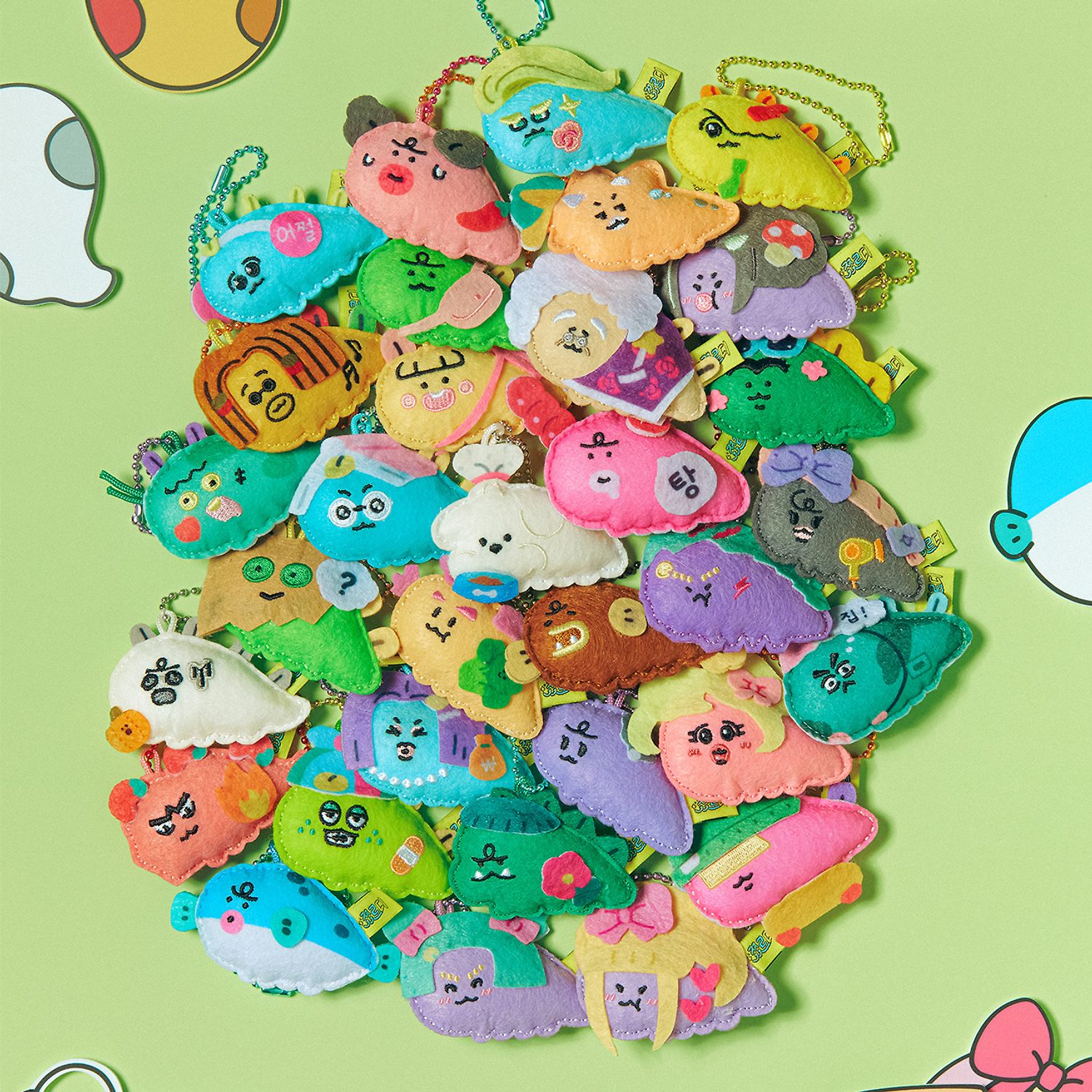 Zheldi Random Felt Keyring Doll_Zeldi