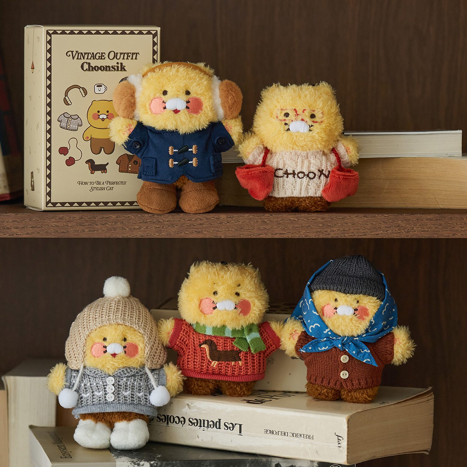 Vintage Outfit Force Random Keyring Doll (1 of 5 types)_Chunsik