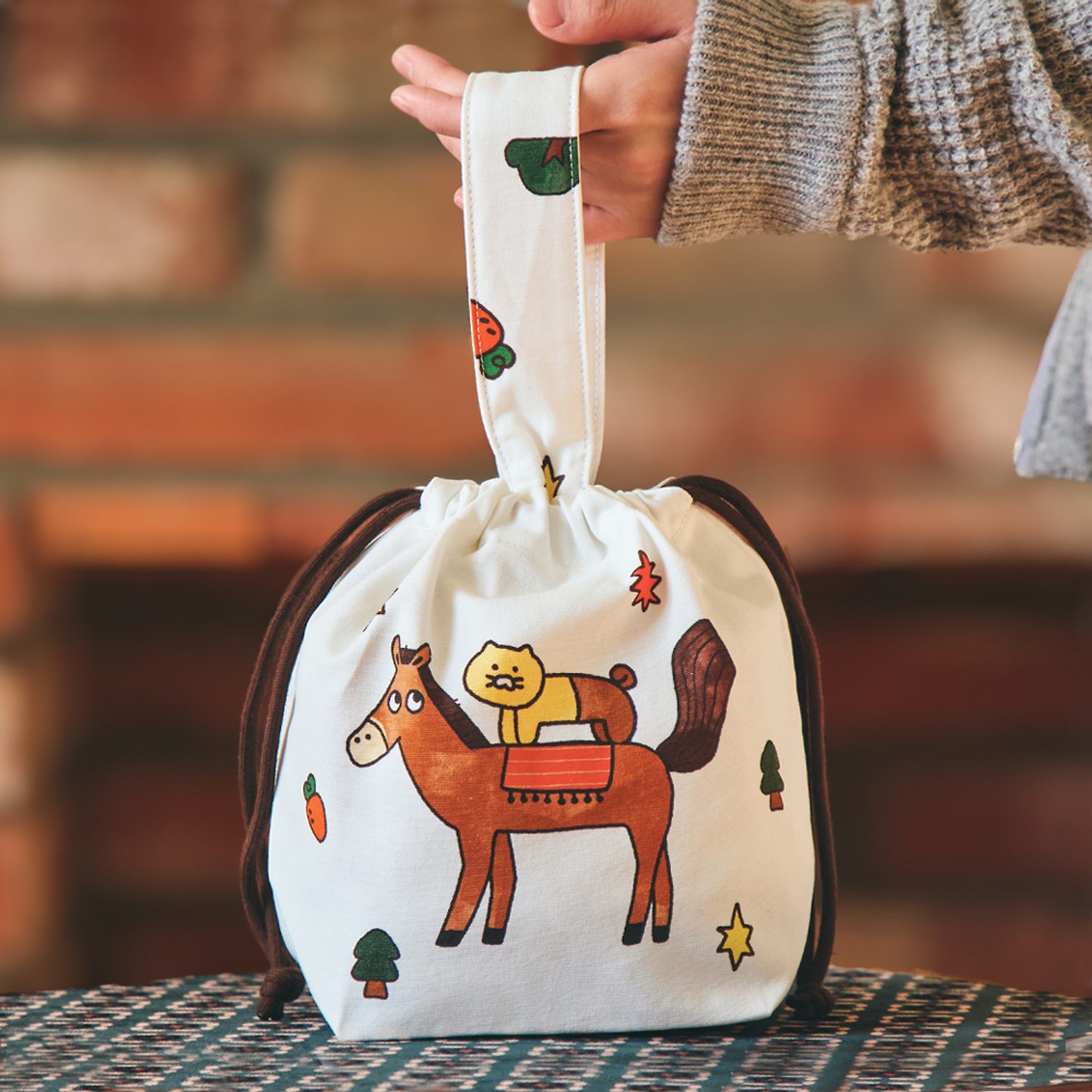 Lucky Pony Day Handle Pouch Bag_Chunsik