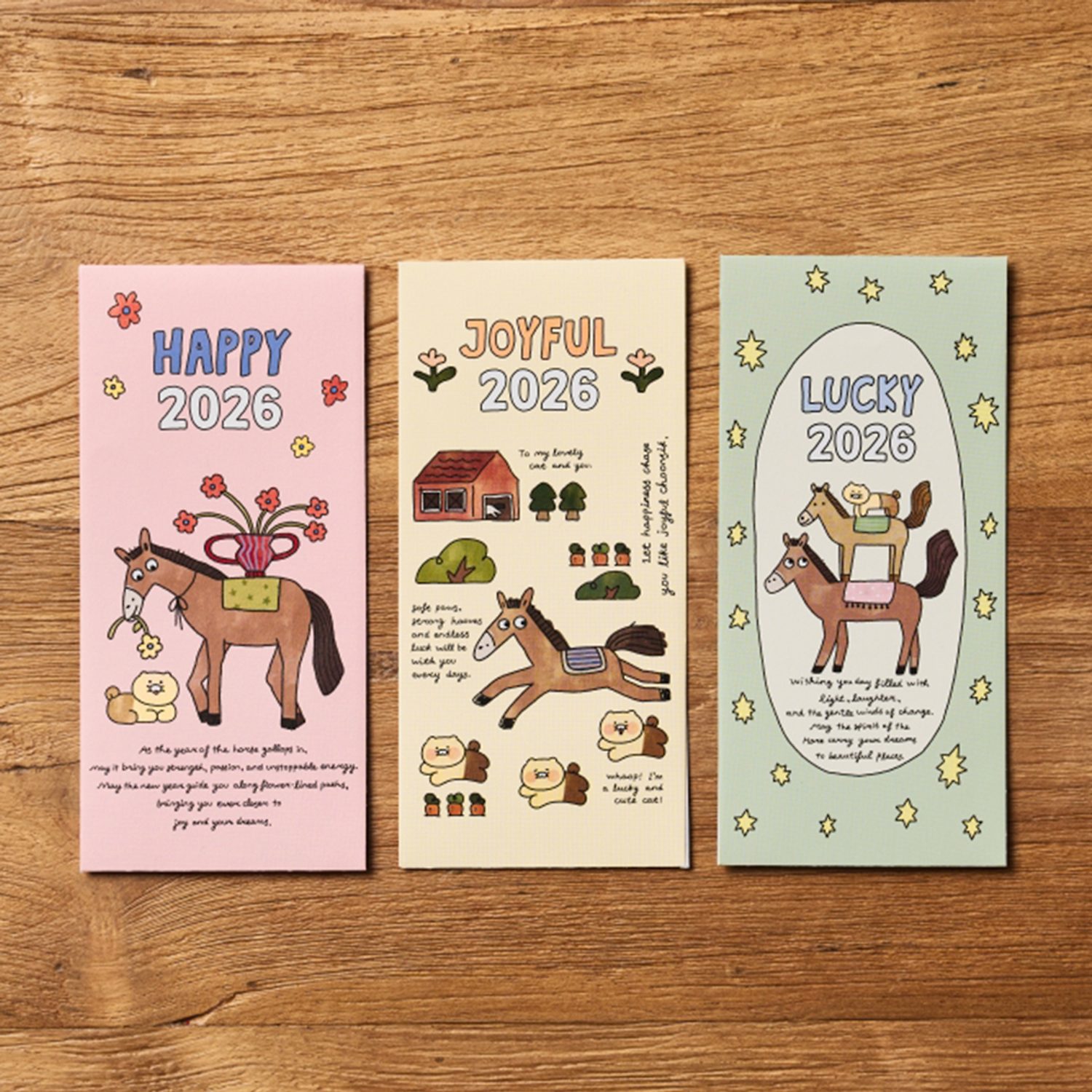 Lucky Pony Day New Year’s Envelope Set (3P)_Chun Sik Yi