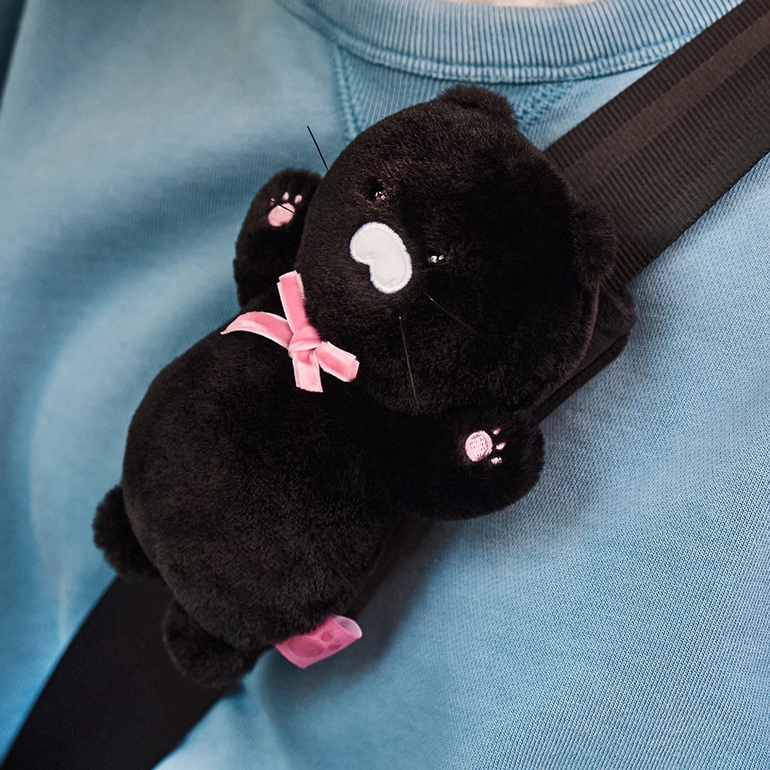 Black Chun Seat Belt Cover_Chunsik