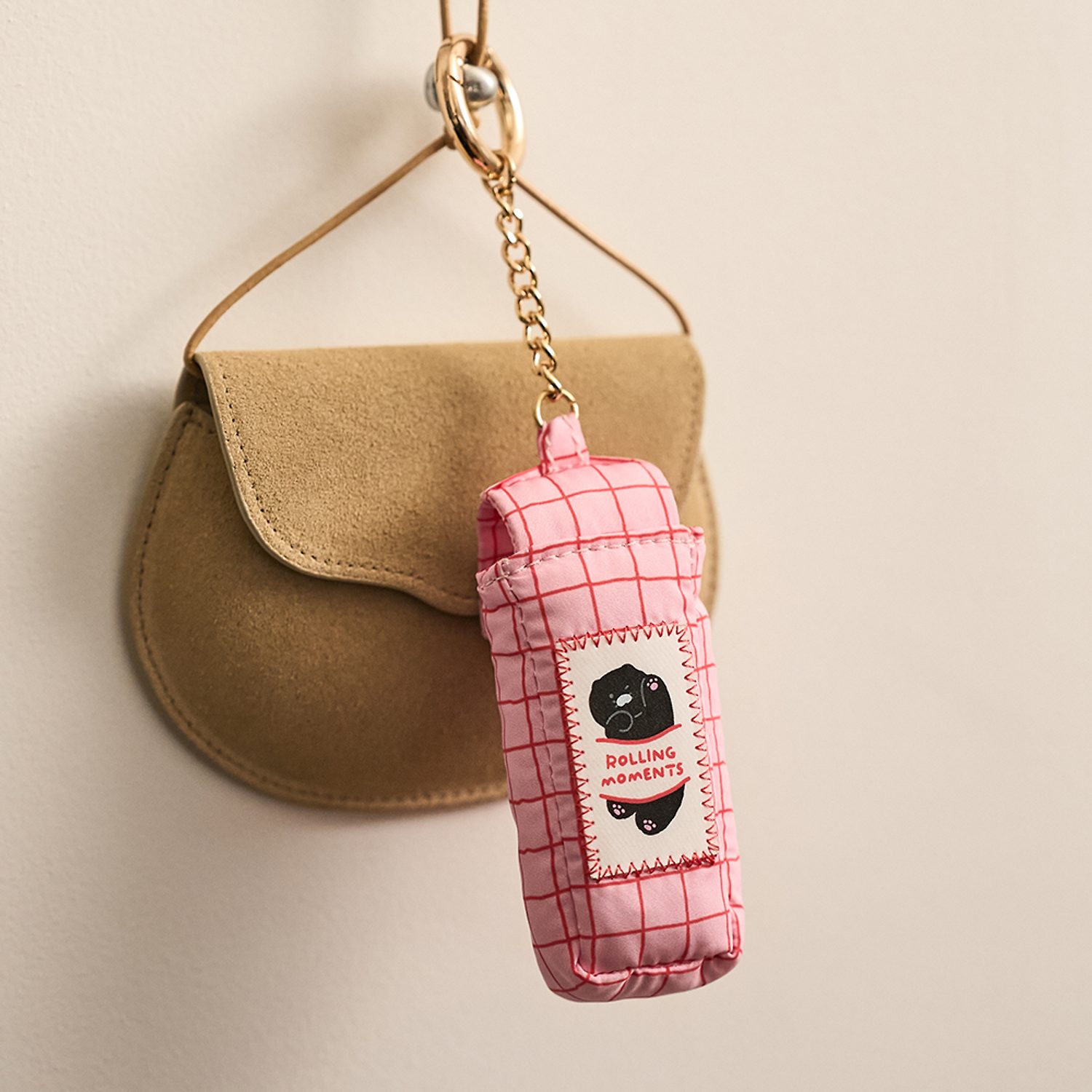 Black Chun Padded Lip Balm Case Keyring_Chunsik