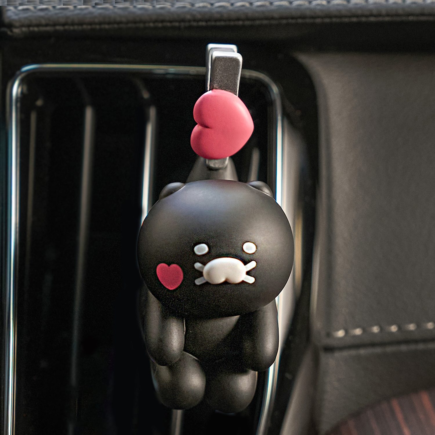 Black Spring Car Air Freshener Black_Chunsik