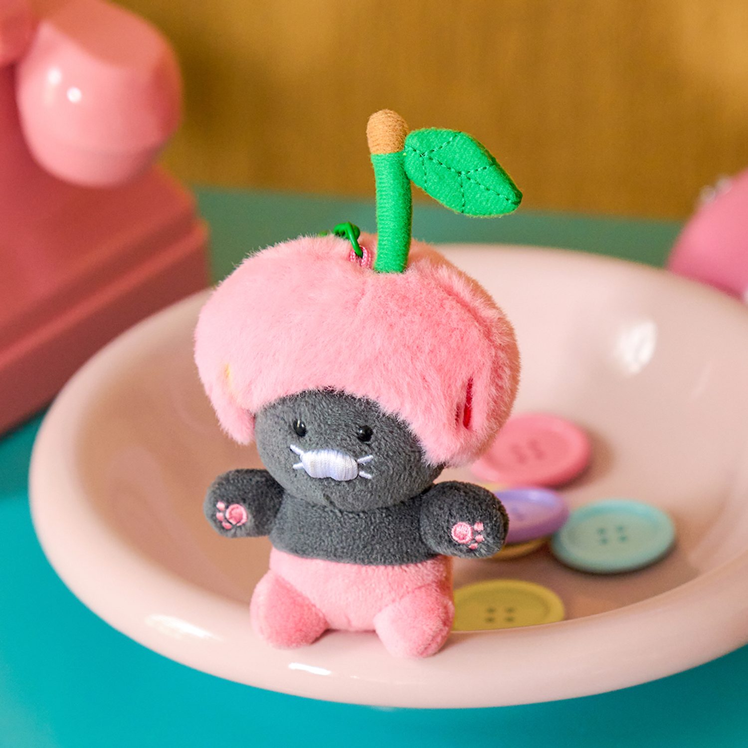 Pink Cherry Chun Keyring Doll_Chunsik