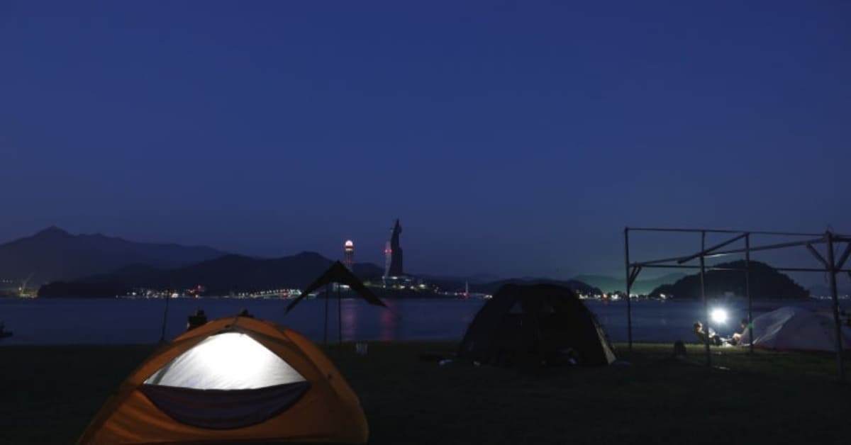 소쿠리섬 야영장