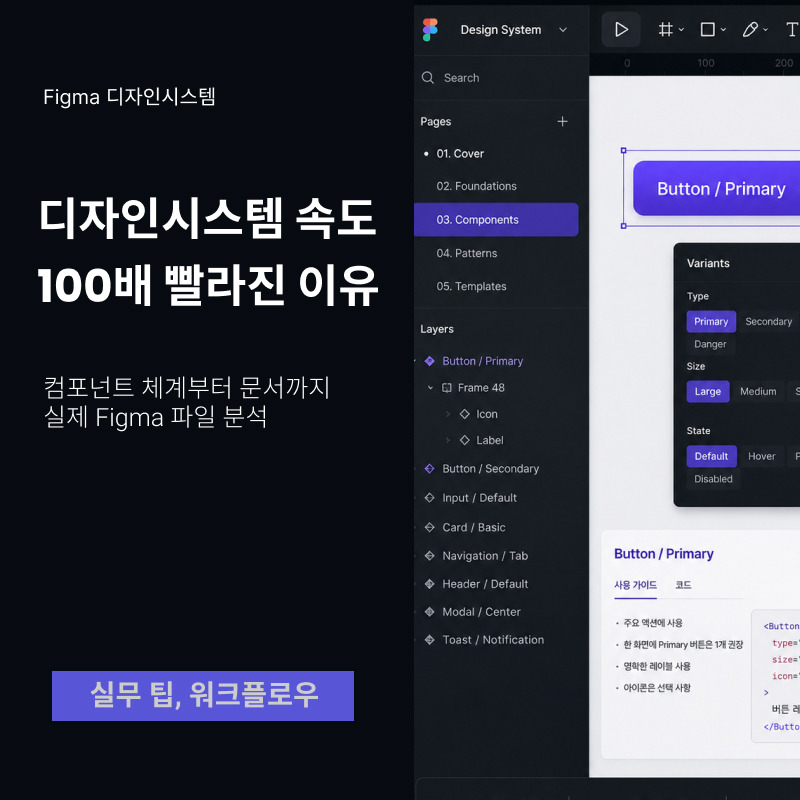 디자인 시스템 속도 1000% 올려주는 피그마 플러그인 - AI로 디자인 시스템 만드는 법, Figma 플러그인 모음집 — 실비아 (브런치)