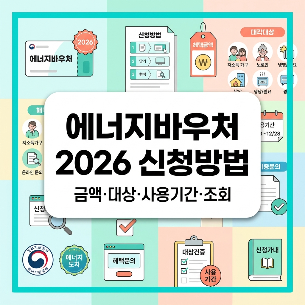 에너지바우처 2026 신청방법 금액 대상 사용기간 조회