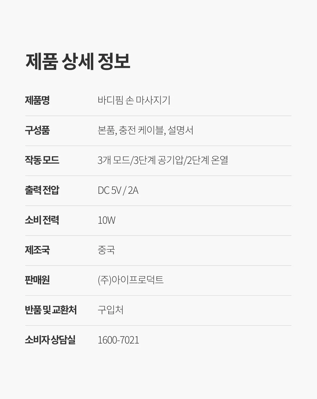 상품정보
